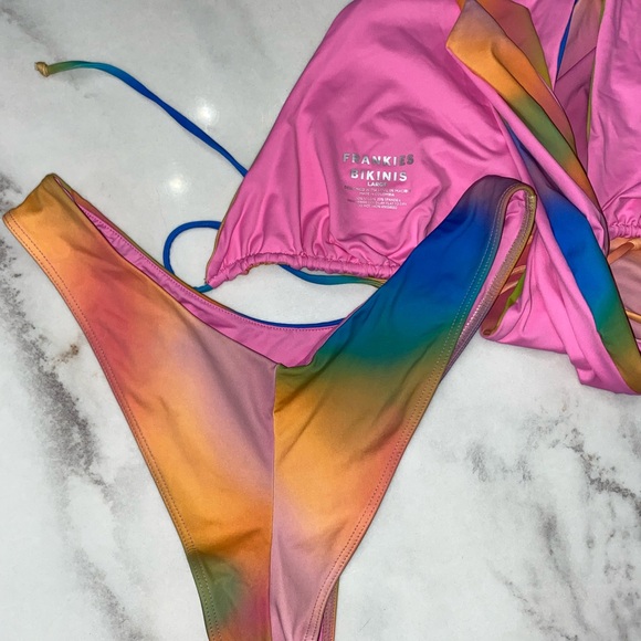 Frankie’s Bikinis - Bash Wrap Halter bikini set - Picture 3 of 6